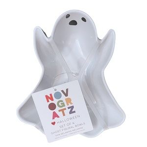 Novogratz Halloween Melamine Ghost Bowls Set of 4